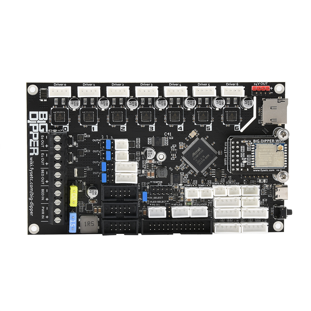 FYSETC-placa base Big Dipper, actualización Duet 3 Mini 5 +, placa Wifi, placa de Control de impresora 3d, máquina CNC