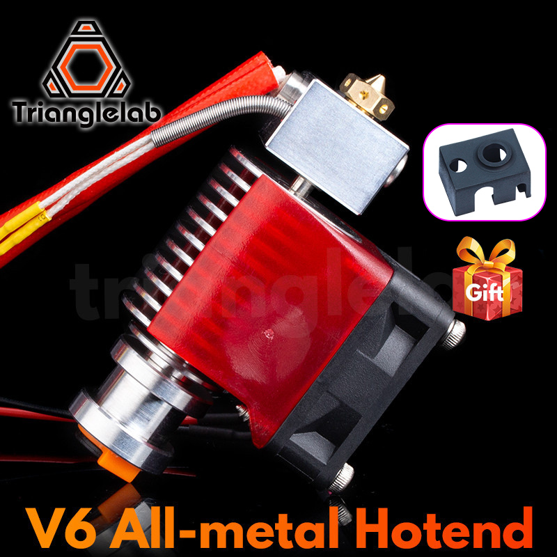 R Trianglelab Highall-metal V6 Hotend 12V/24V remoto Bowen impresión j-head Hotend y soporte de ventilador de refrigeración para v6 HOTEND para PT100