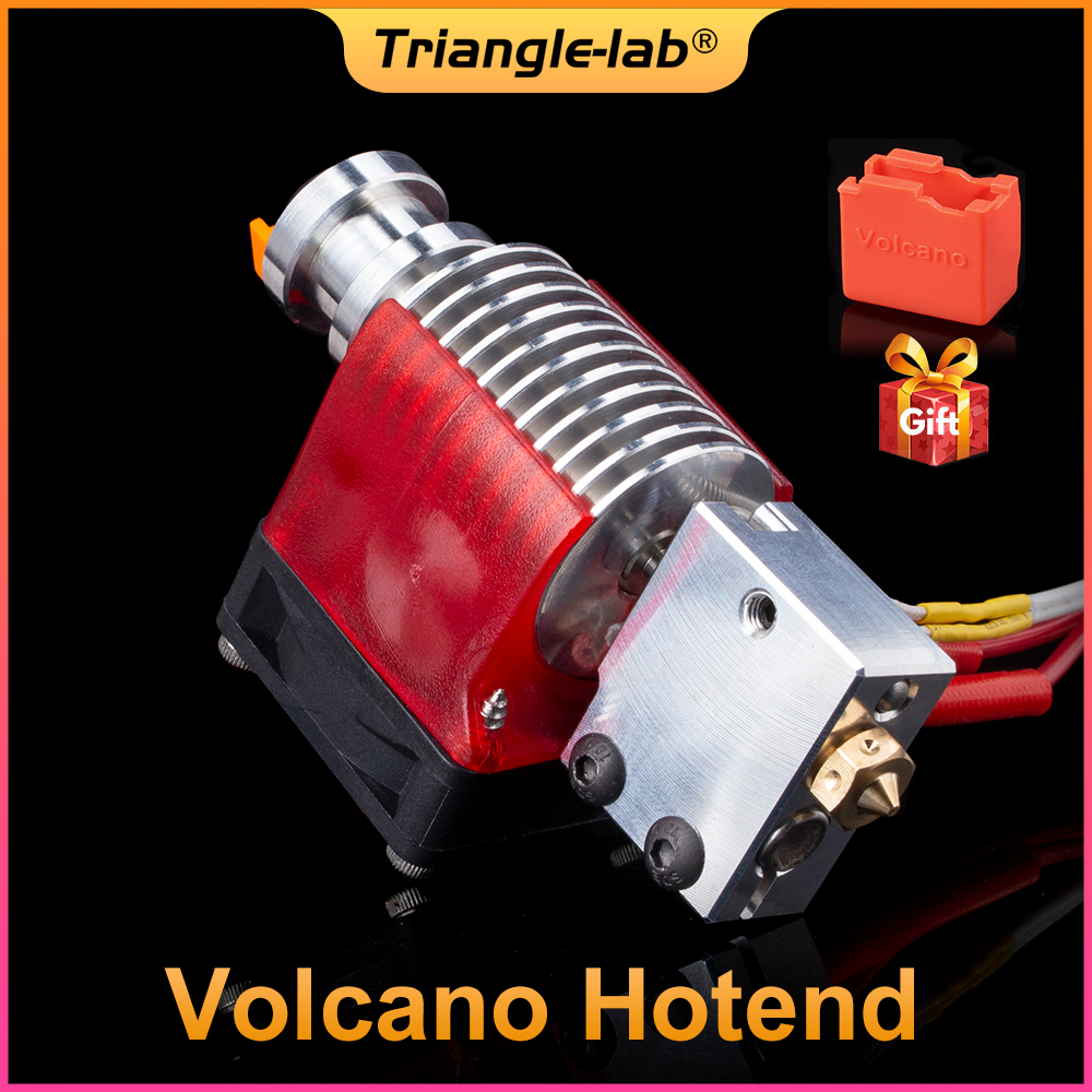 R Trianglelab V6 Volcano Hotend 12V/24V remoto Bowen impresión J-head Hotend y soporte de ventilador de refrigeración para v6 HOTEND para PT100